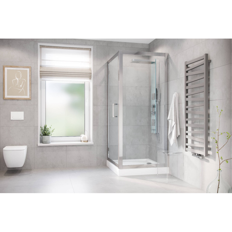 Forma Compact brodzik kwadratowy 90x90 cm wysoki, biały połysk