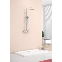 Forma brodzik prostokątny 120x90 cm niski, biały połysk