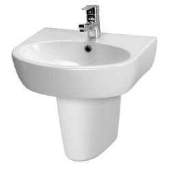 Elegancka Umywalka Ceramiczna Parva 55 cm - Styl i Funkcjonalność w Twojej Łazience