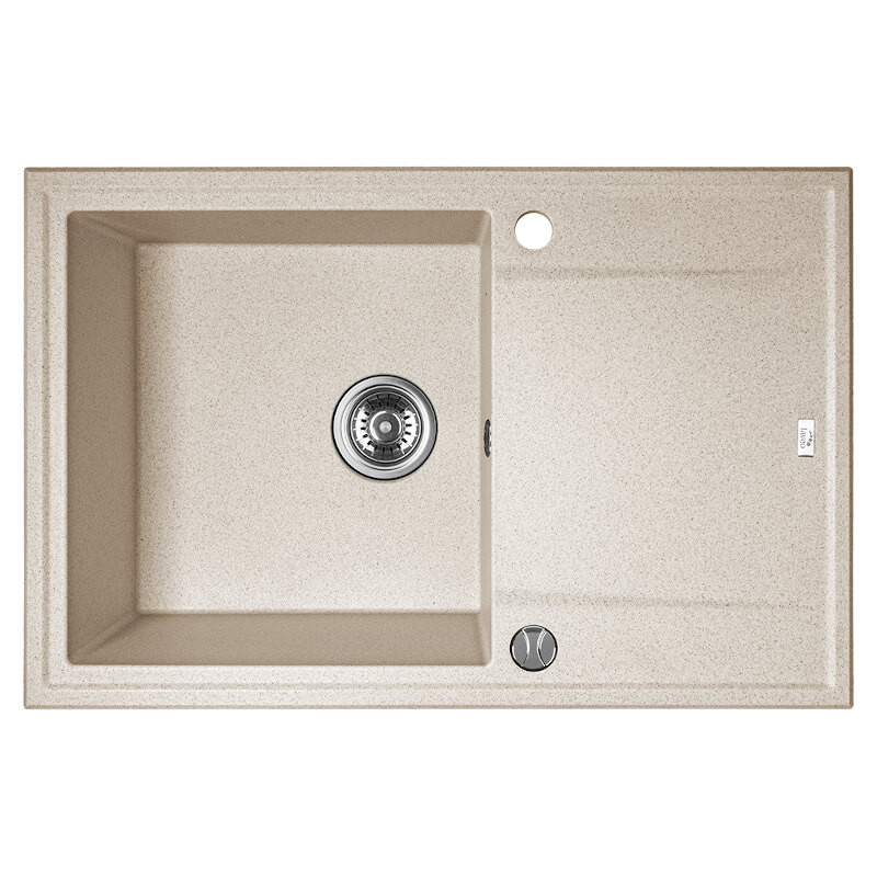 Beżowy Zlewozmywak Megalo z Ociekaczem 1-komorowy - Odporność i Styl w Twojej Kuchni!