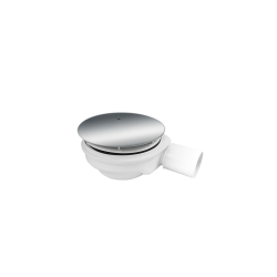 Syfon do brodzika fi-90mm z pokrywą, chrom