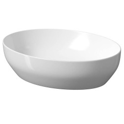 Ceramiczna umywalka Larga Elipsa 50x38 cm - elegancja i trwałość dla Twojej łazienki!