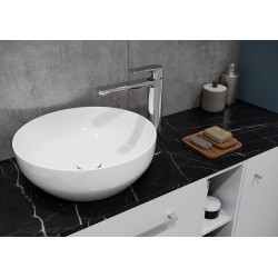 Ceramiczna umywalka Larga Elipsa 50x38 cm - elegancja i trwałość dla Twojej łazienki!