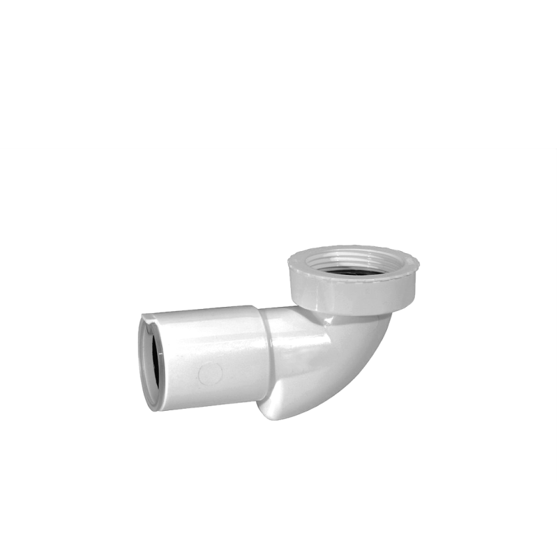 Syfon umywalkowo-bidetowy niski, biały połysk