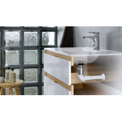 Excellent Flux syfon umywalkowo-bidetowy suchy niski  biały