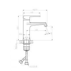 Elegancka czarna bateria umywalkowa Fira – nowoczesny styl w Twojej łazience!