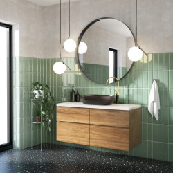 Elegancka Bateria Umywalkowa GABRO Czarny/Złoty – Styl i Nowoczesność w Twojej Łazience