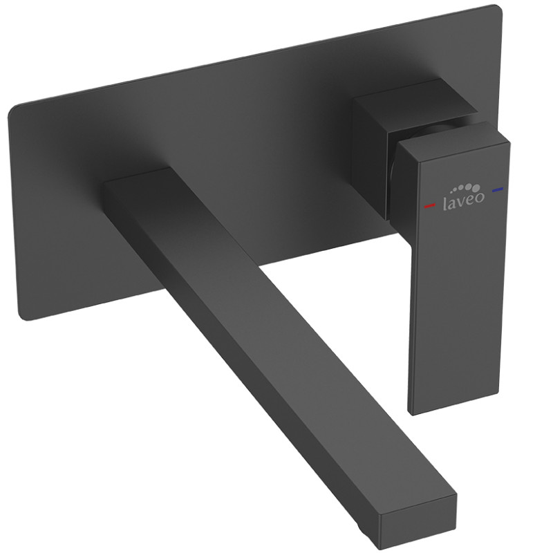 Kvadrato Black - Elegancka Bateria Umywalkowa Podtynkowa Jednouchwytowa z 8-letnią Gwarancją