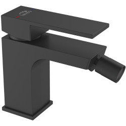 Kvadrato Black Elegance - Nowoczesna Bateria Bidetowa z Automatycznym Korkiem