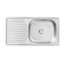 Zlewozmywak Trafis 75x40 cm z Inox, 1 komora, elegancja i funkcjonalność w Twojej kuchni