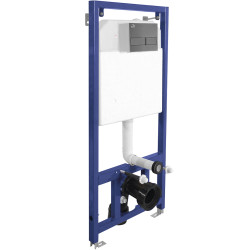 Akan - Niezawodny Stelaż Podtynkowy Grafitowy 3/6L z Przyciskem, Gwarancja 10 Lat