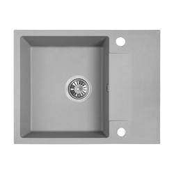 Kuchinox Rab zlewozmywak granitowy szare 440x560 1-komorowy