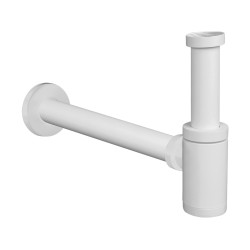 Laveo Syfon umywalkowy syfon umywalkowy okrągły biała