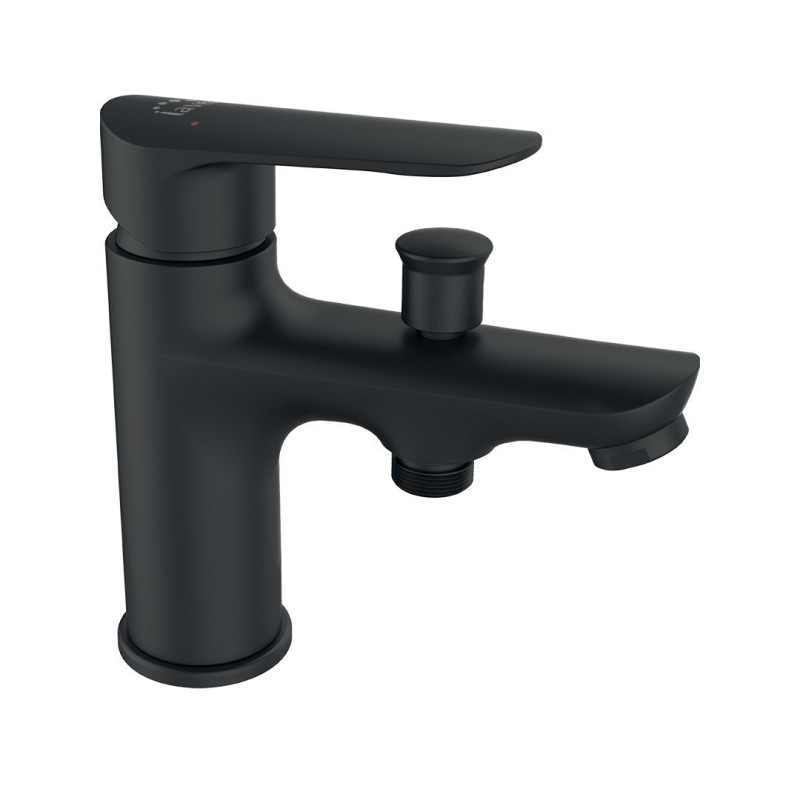 Stylowa bateria wannowa Appia - czarne wykończenie i łatwy montaż!