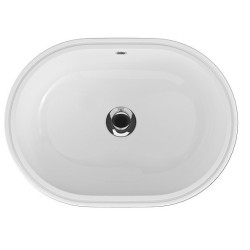 Elegancka Umywalka Ceramiczna Caspia Owalna 55 cm - Nowoczesny Styl i Wysoka Jakość