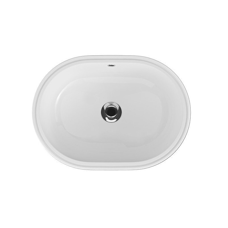 Elegancka Umywalka Ceramiczna Caspia Owalna 55 cm - Nowoczesny Styl i Wysoka Jakość