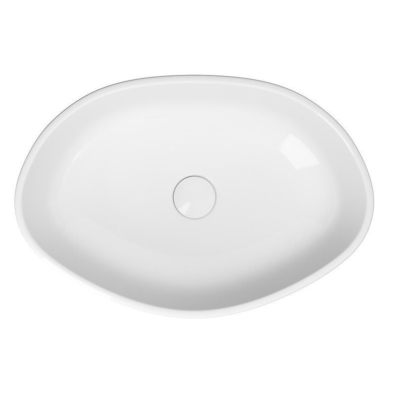 Elegancka owalna umywalka nablatowa City 50 cm - Styl i funkcjonalność dla Twojej łazienki