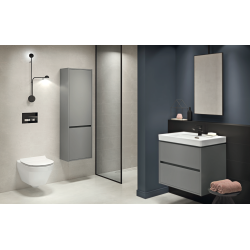 Stylowa miska zawieszana Crea owalna z deską - elegancja i funkcjonalność!