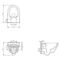 Stylowa miska zawieszana Crea owalna z deską - elegancja i funkcjonalność!