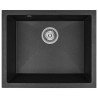Zlewozmywak Granitowy Ibiza 56x44 cm Czarny - Elegancja i Wytrzymałość dla Twojej Kuchni