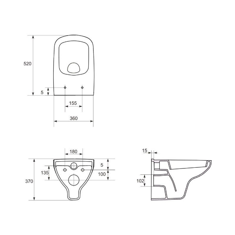 Ekskluzywna Miska WC COLOUR CLEAN ON z Bezgłośną Deską