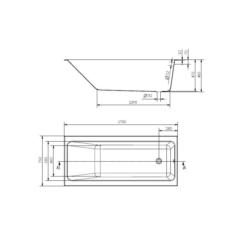 Elegancka Wanna Crea 160x75 cm - Twoja Osobista Oaza Relaksu