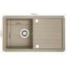 Elegancki Zlewozmywak Granitowy LUZON Beż - Styl i Trwałość w Twojej Kuchni