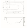 Elegancka Wanna Prostokątna Cersanit FLAVIA 140x70 cm - Komfort i Styl w Twojej Łazience
