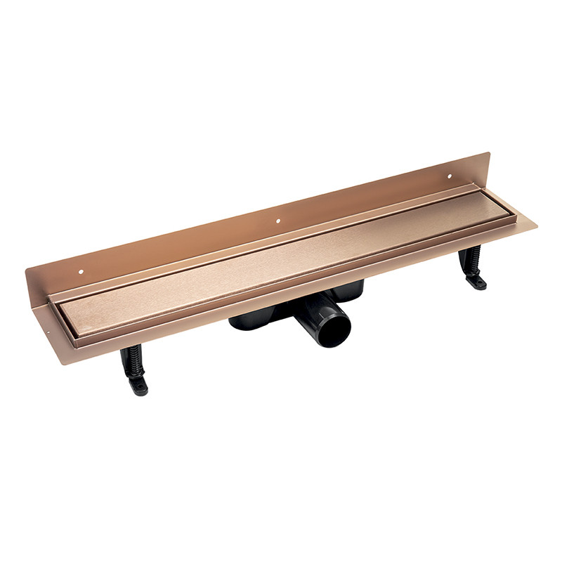 Basso Elegance - Luksusowy odpływ liniowy 90 cm w odcieniu różowego złota