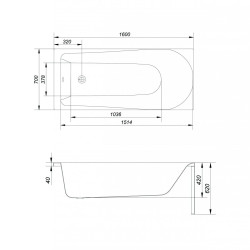 Komfortowa Wanna FLAVIA 170x70 cm od Cersanit - Twoja Strefa Relaksu w Domu!