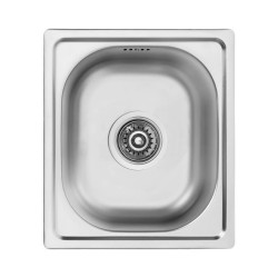 Zlewozmywak stalowy Mika Inox 33x38 cm z syfonem - nowoczesny i trwały do kuchni!