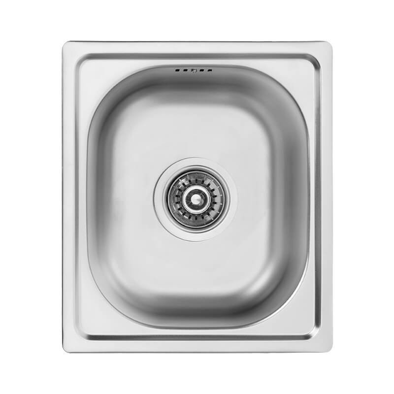 Zlewozmywak stalowy Mika Inox 33x38 cm z syfonem - nowoczesny i trwały do kuchni!