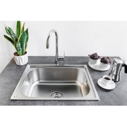 Zlewozmywak stalowy Mika Inox 33x38 cm z syfonem - nowoczesny i trwały do kuchni!