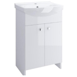 Elegancka Szafka Łazienkowa Sati z Nowoczesną Umywalką Cersania 60