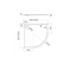 Elegancki Brodzik Posadzkowy VENEZIA w Szarym Kamieniu 80x80 dla Twojej Łazienki!