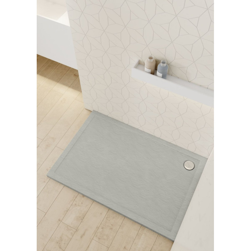 Brodzik VENEZIA 100x80 szary kamień - stylowy i praktyczny wybór do łazienki