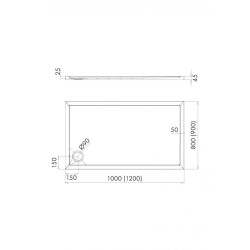 Brodzik VENEZIA 100x80 szary kamień - stylowy i praktyczny wybór do łazienki