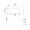 Luksusowa Wanna Cersanit LANA 170x70 cm - Komfort i Elegancja Twojej Łazienki