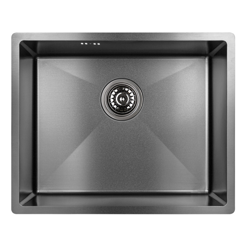 Stylowy Zlewozmywak Marmara 1-komorowy Gładki Grafit - Elegancja i Trwałość na Lata!