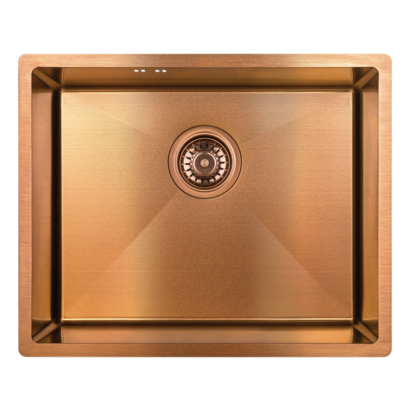 Marmara Copper Lux - Jednokomorowy zlewozmywak o wysokiej odporności i minimalnym designie