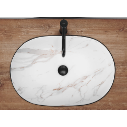 Elegancka Umywalka CLEO 61 w Matowym Czarnym Wykończeniu - Stylowa i Nowoczesna!