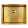 Laveo Marmara zlewozmywak stalowy złote 440x540 1-komorowy