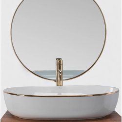 Złota Krawędź CLEO 61 - Elegancka Umywalka Nablatowa