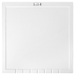 Laveo Halvo multifunkcyjny ociekacz granitowy wymiary: 350x350 mm wykończenie: białe biała