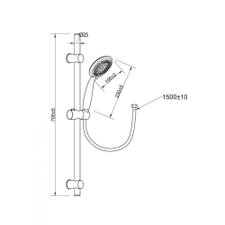 Wyjątkowy Zestaw Prysznicowy Dark 3w1 - Komfort i Styl w Twojej Łazience