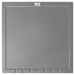 Laveo Halvo multifunkcyjny ociekacz granitowy wymiary: 350x350 mm wykończenie: szare szare