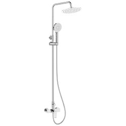 Largo Chrom - Luksusowa Kolumna Natryskowa z Baterią i Systemem Antykamień