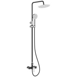 Elegancka kolumna natryskowa Largo z baterią - nowoczesność i funkcjonalność w jednym!