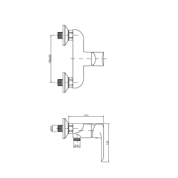 Prysznicowa Doskonałość: Bateria Natryskowa Siros Chrome z Montażem Ściennym
