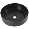 Laveo Desna umywalka nablatowa ceramiczna czarna